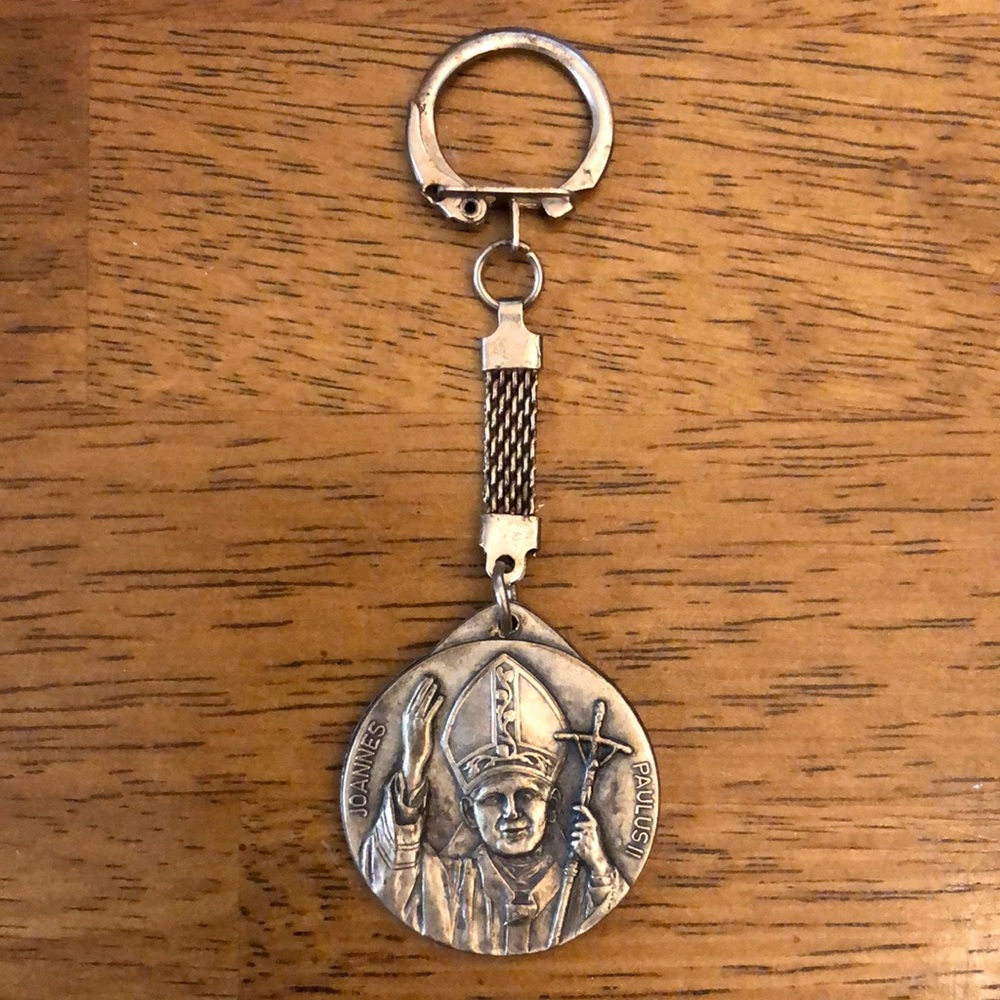 Pope John Paul II Catholic Religion Christian Keychain